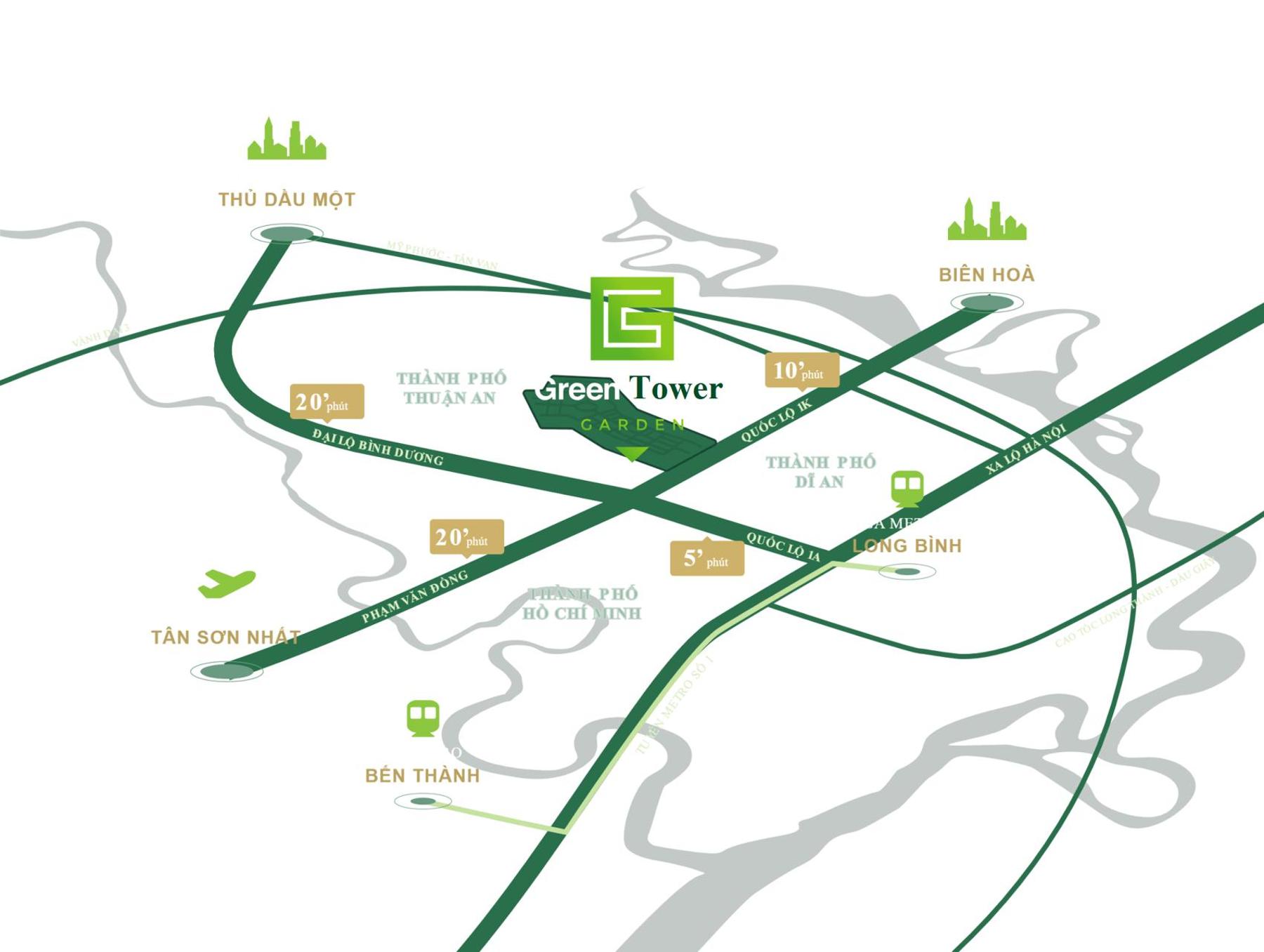 Vị Trí Green Skyline